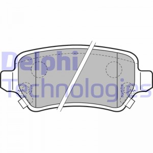 Комплект тормозных колодок, диско LP1717 DELPHI