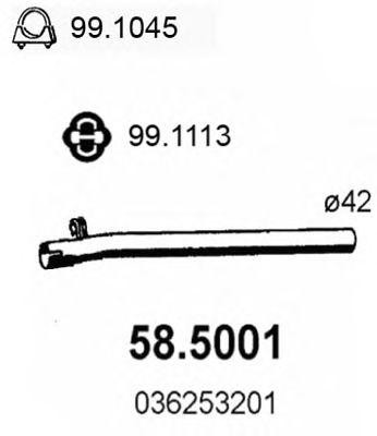 Выпускной трубопровод 585001 ASSO