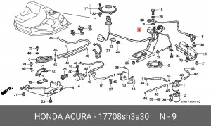 Топливный насос 17708SH3A30 HONDA