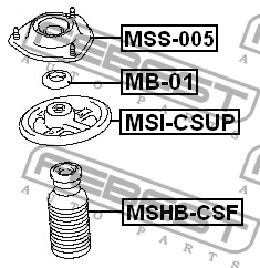 Проставка пружины подвески MSI-CSUP FEBEST