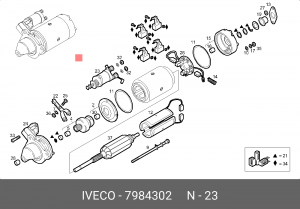Реле, стартер 7984302 IVECO