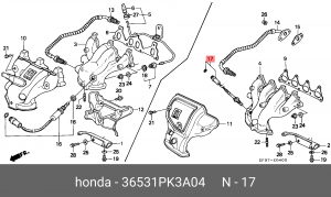 Лямбда-зонд 36531PK3A04 HONDA