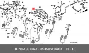 Выключатель фонаря сигнала торможения 35350SE0A03 HONDA