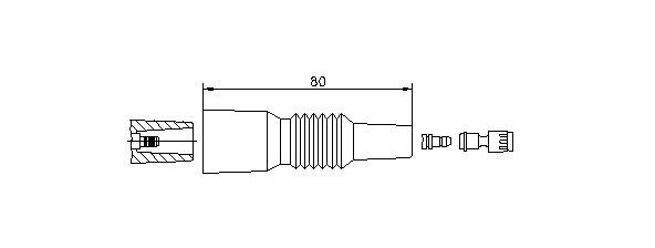 Вилка, катушка зажигания 13261A1 BREMI