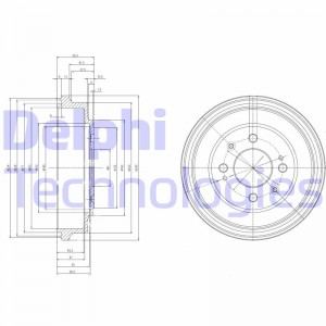 Тормозной барабан BF280 DELPHI