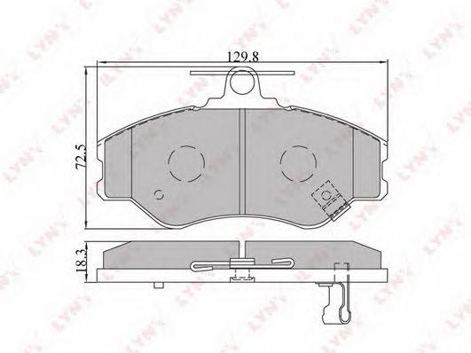 Колодки тормозные дисковые BD-3604 LYNXAUTO