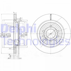 Тормозной диск BG3886 DELPHI