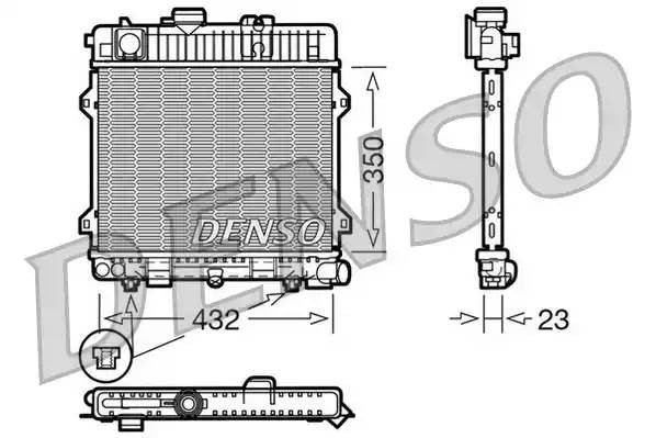 Радиатор, охлаждение двигател DRM05028 DENSO