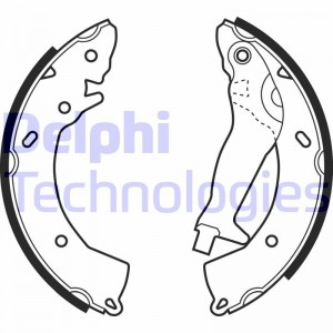 Комплект тормозных колодок LS1966 DELPHI