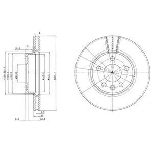 Тормозной диск BG3025 DELPHI