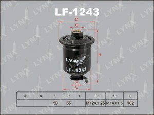 Фильтр топливный LF-1243 LYNXAUTO