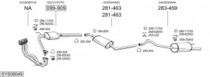 Выпускной трубопровод 317871 BOSAL