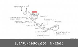 Лямбда-зонд 22690AA360 SUBARU