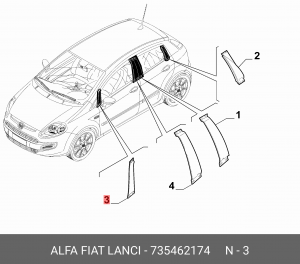 Деталь 735462174 ALFA FIAT LANCIA