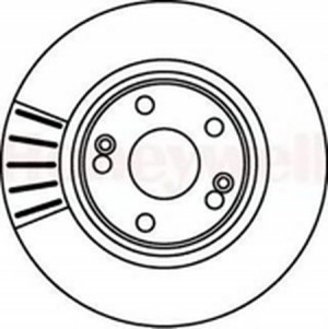 Тормозной диск 561489B BENDIX JURID