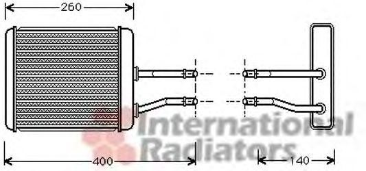 Теплообменник, отопление салона 01006073 VAN WEZEL