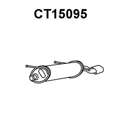 Глушитель выхлопных газов конечный CT15095 VENEPORTE