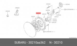 Сцепление (комплект) 30210AA362 SUBARU