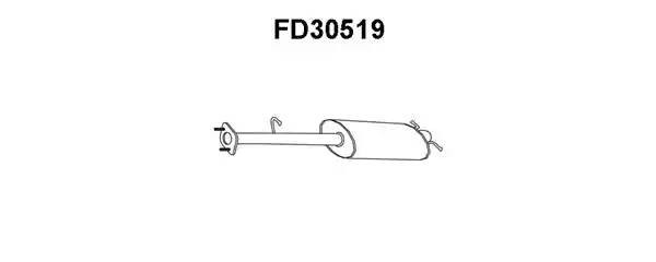 Предглушитель выхлопных газов FD30519 VENEPORTE