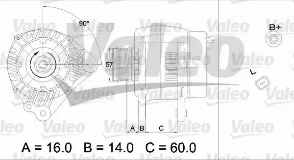 Генератор 437341 VALEO PHC