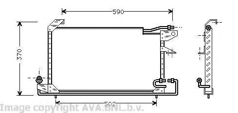 Конденсатор, кондиционер VW5151 AVA
