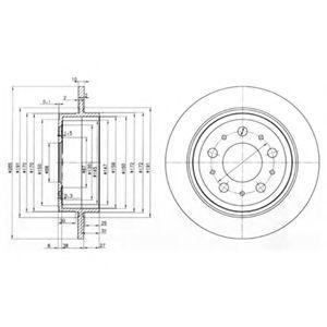 Тормозной диск BG3543 DELPHI