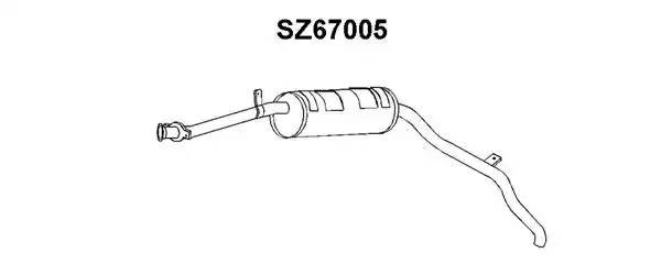 Глушитель выхлопных газов конечный SZ67005 VENEPORTE