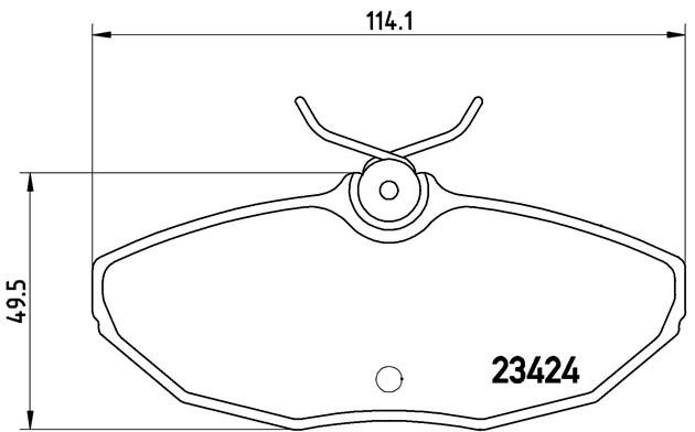 Комплект тормозных колодок, диско P36013 BREMBO