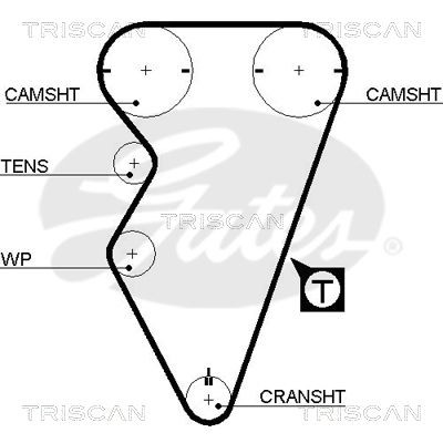 Комплект ремня ГРМ 864717001 TRISCAN