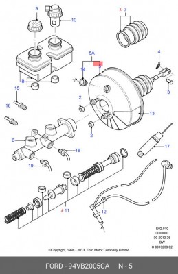 Усилитель тормозной системы 94VB-2005-CA FORD