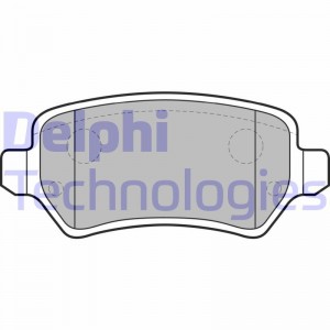 Комплект тормозных колодок, диско LP1681 DELPHI
