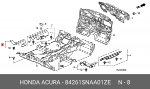 Накладка порога 84261SNAA01ZE HONDA