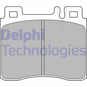 Комплект тормозных колодок, диско LP1538 DELPHI