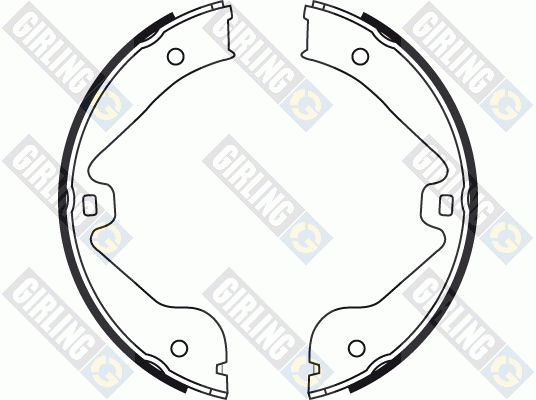 Комплект тормозных колодок 5187179 GIRLING