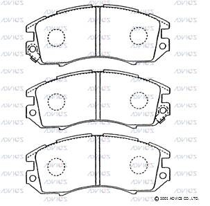 Колодки тормозные дисковые SN794P ADVICS