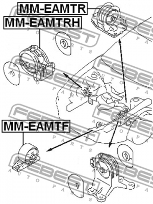 Подушка двигателя MM-EAMTF FEBEST