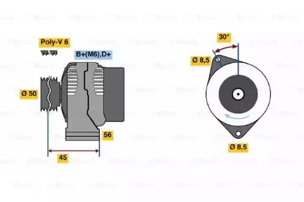 Генератор 0 124 325 117 BOSCH