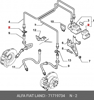 Комплект прибора управления 71719734 ALFA FIAT LANCIA