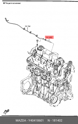 Свеча накаливания Y40418601 MAZDA