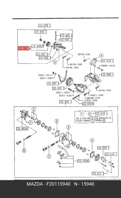Шкив ремня приводного F20115940 MAZDA
