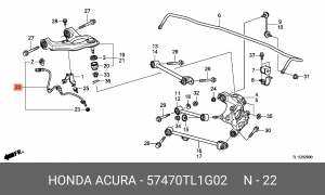Датчик ABS 57470TL1G02 HONDA