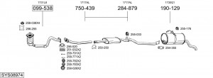 Выпускной трубопровод 835001 BOSAL