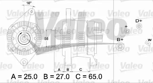 Генератор 436277 VALEO PHC