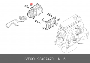 Компрессор, кондиционер 9849 7470 IVECO