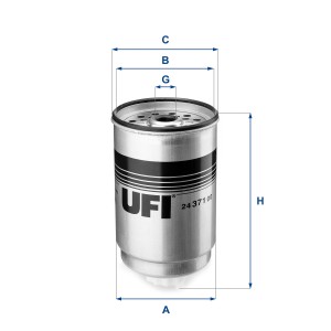 Топливный фильтр 24.371.00 UFI