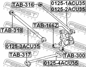 Сайлентблок TAB-317 FEBEST