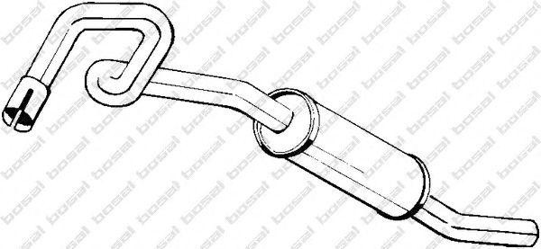 Глушитель выхлопных газов конечный 154349 BOSAL