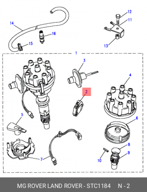 Блок управления, система зажигания STC1184 LAND ROVER