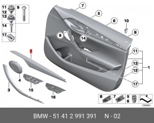 Накладка 51 41 2 991 391 BMW
