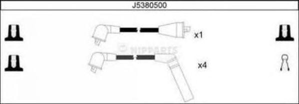 Ккомплект проводов зажигания J5380500 H B JAKOPARTS NIPPARTS